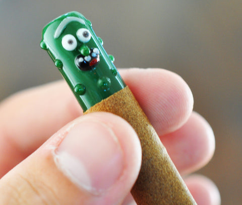Pickle rick glass blunt filter crutch joint glass filter tip